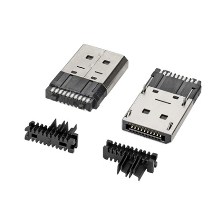 C23041 大DP插針式公頭加錫帶線(xiàn)夾